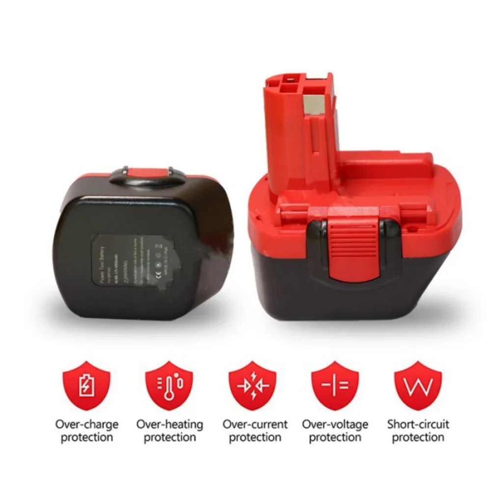 BAT043 BAT045 BAT046 4800MAh Ni-MH 12V Baterai Isi Ulang untuk Bosch BAT120 BAT139 GSR12VE-2 PSR12VE-2 2607335273 2607335284