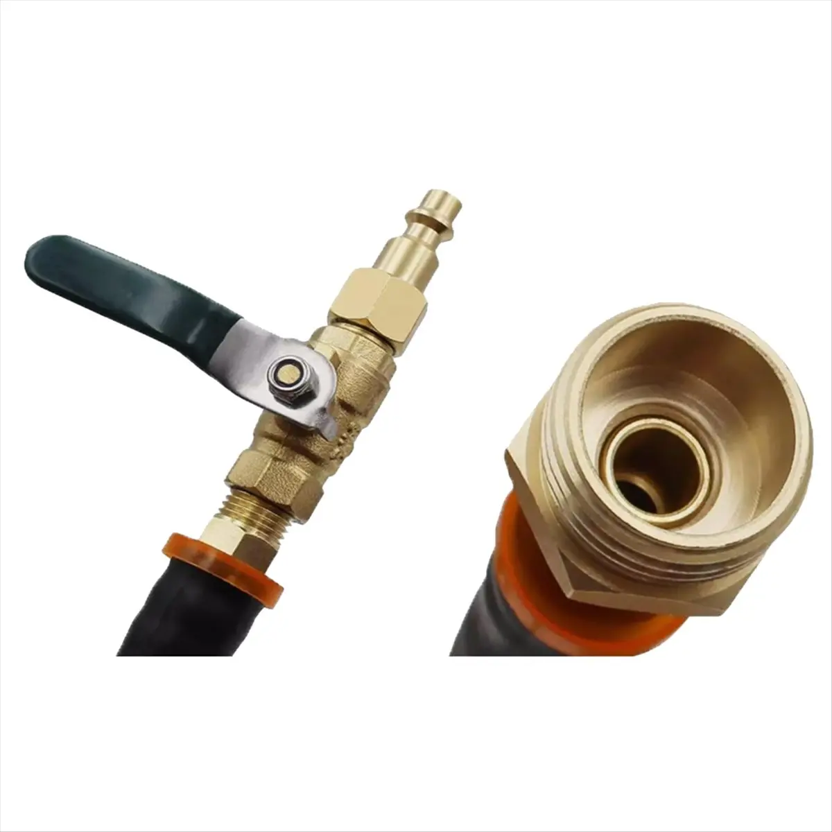 【frki】 Kit de système d'arrosage RV Winterize avec filetage de tuyau mâle 3/4 pouces-11 et prise à connexion rapide 1/4 pouces pour bateau RV