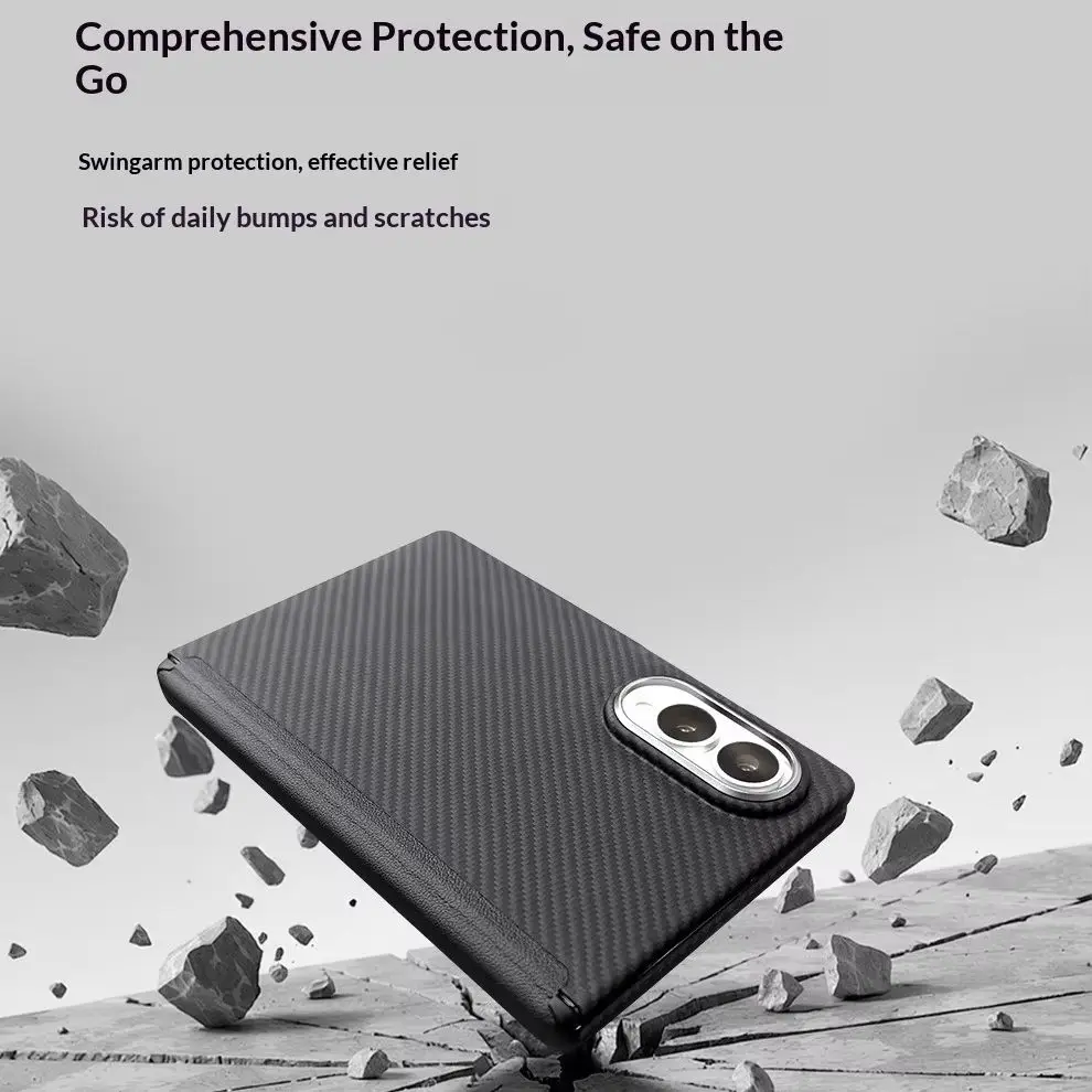100% Genuine Aramid Carbon Fiber Case For Samsung Galaxy Z Fold 8 Wide Kevlar Ultra thin central axis magnetic protective cover