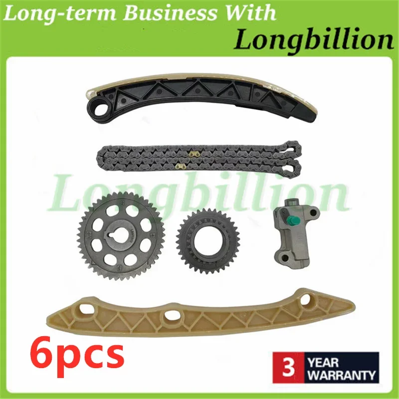 6pcs 14520-RNA-A01 14510-RNA-A01 14211-RNA-A01 14530-RNA-A01 14520-RNA-A01 Engine Timing Chain for 2006-2015 Civic 1.8L