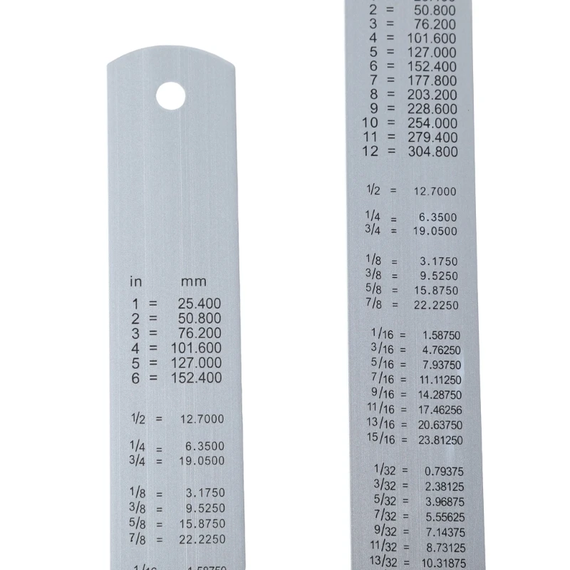 Régua metal profissional, régua com bordas retas medidas imperiais métricas, conjunto régua 6 polegadas 12 para