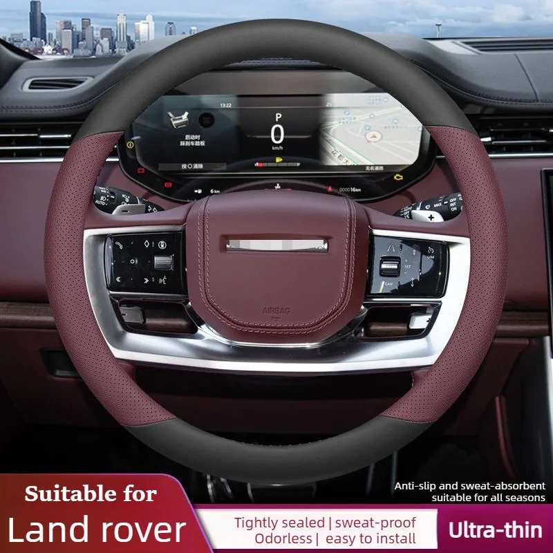 

Round Leather Steering Wheel Covers for Land Rover Defender Range Rover‌ Velar‌ Discovery Land Rover Accessories Steering Covers