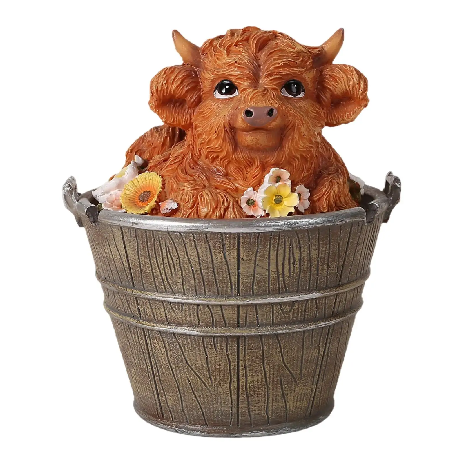 

Statue Animal Figurine Rustic Collectible Creative Sculpture Garden Statue for Outdoor Balcony Patio Farmhouse