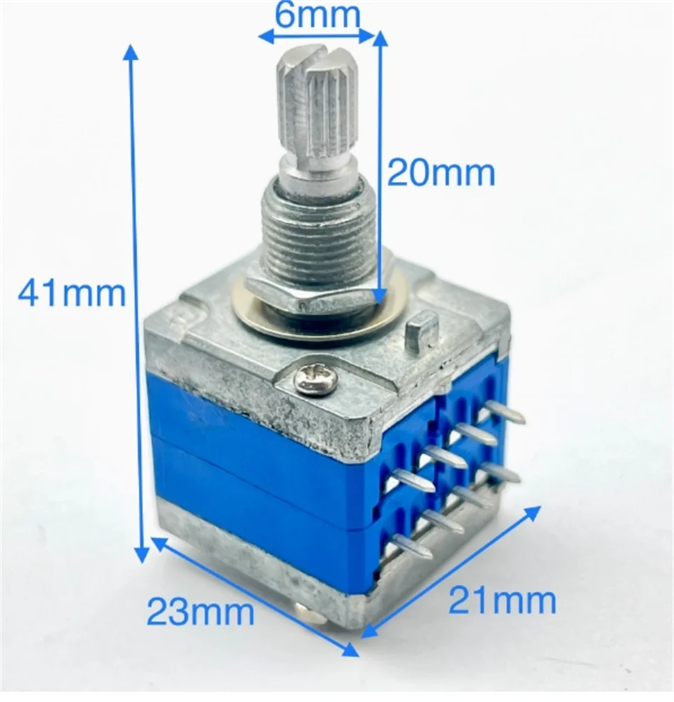 

2 PCS Taiwan HT 27 fever amplifier balanced dual potentiometer A100K/B100K 8-pin amplifier potentiometer