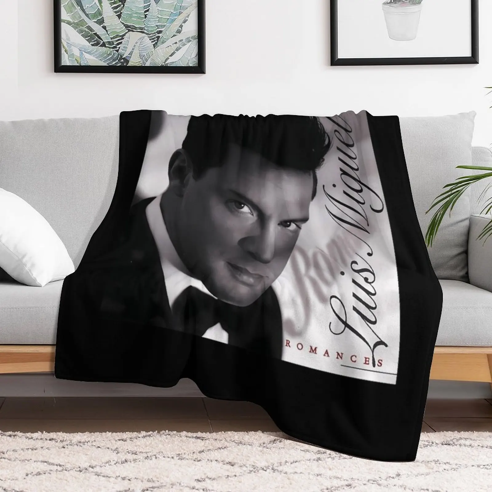 Luis Miguel Album Romance Throw Blanket Furry Bed linens Blankets