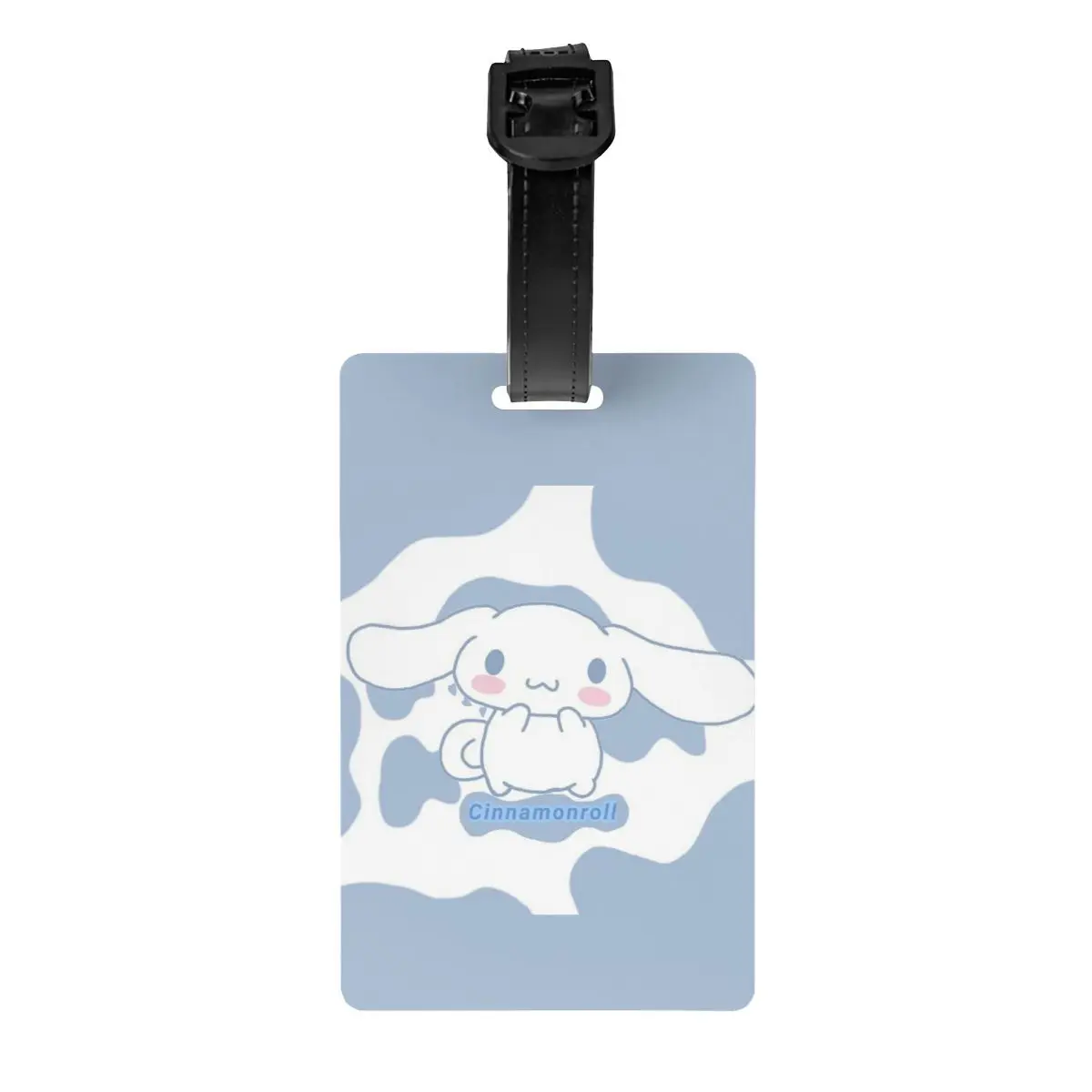 

Custom Blue Cinnamoroll Anime Luggage Tag Privacy Protection Baggage Tags Travel Bag Labels Suitcase