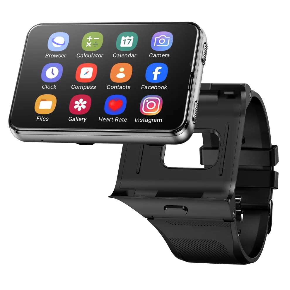 2025 S999 Smart Watch Phone 4G LTE Android 9.0 OS 4GB 64GB Smartwatch Schermo da 2,8 pollici 2300mAh Doppia fotocamera Sblocco facciale GPS WIFI