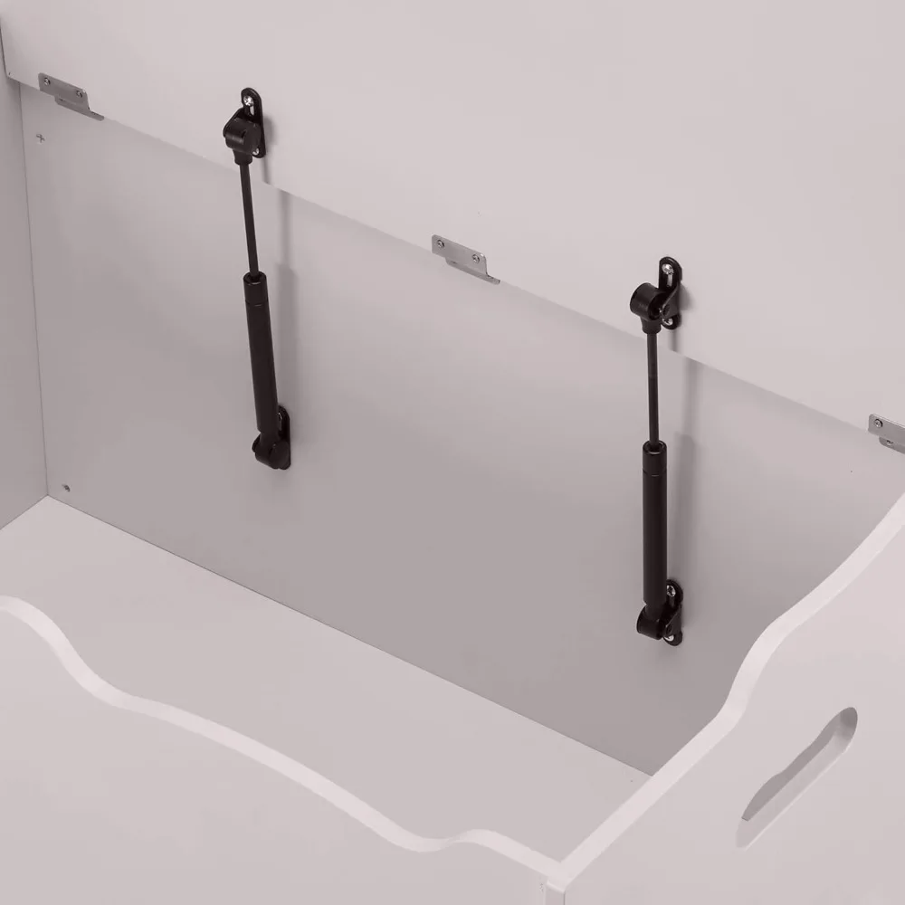 Деревянный сундук для хранения игрушек, серый, 30x18x19 дюймов, органайзер для детской комнаты