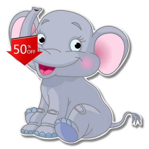 

Elephant Phone Retro Camper Van Laptop Car Walls Waterproof Vinyl Decal Gift Cool Vintage Unique