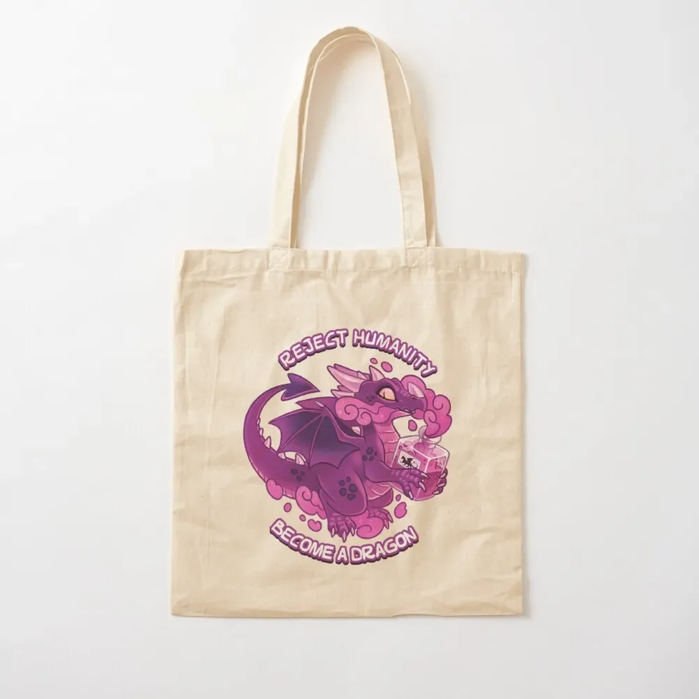 

Reject humanity, Become a DRAGON! Tote Bag shopper bag woman Lady bag