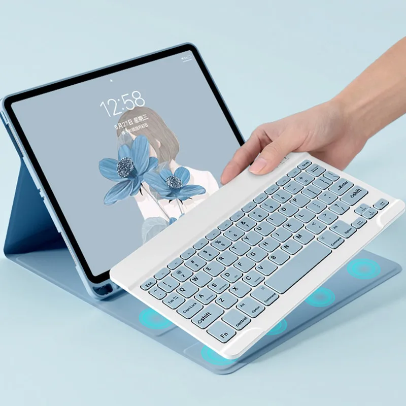 Tablet Keyboard Case for HUAWEI MatePad 10.4 inch BAH4 BAH3 AL00 W39 W59 Detachable Bluetooth Touch Backlight Keyboards Cover