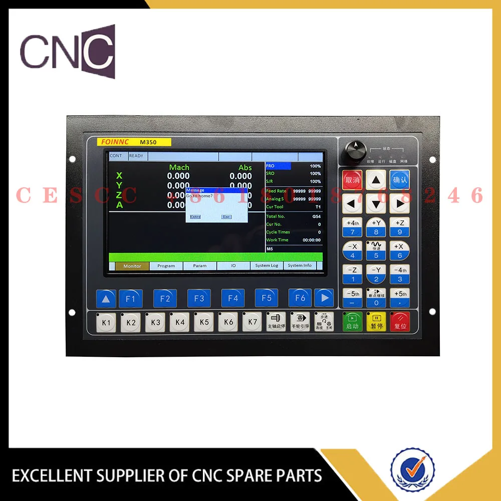 DDCS-EXPERT 3/4/5 axis CNC machining controller with handwheel, ATC extended keyboard, z-axis probe, 3D edge detector, 75w24V