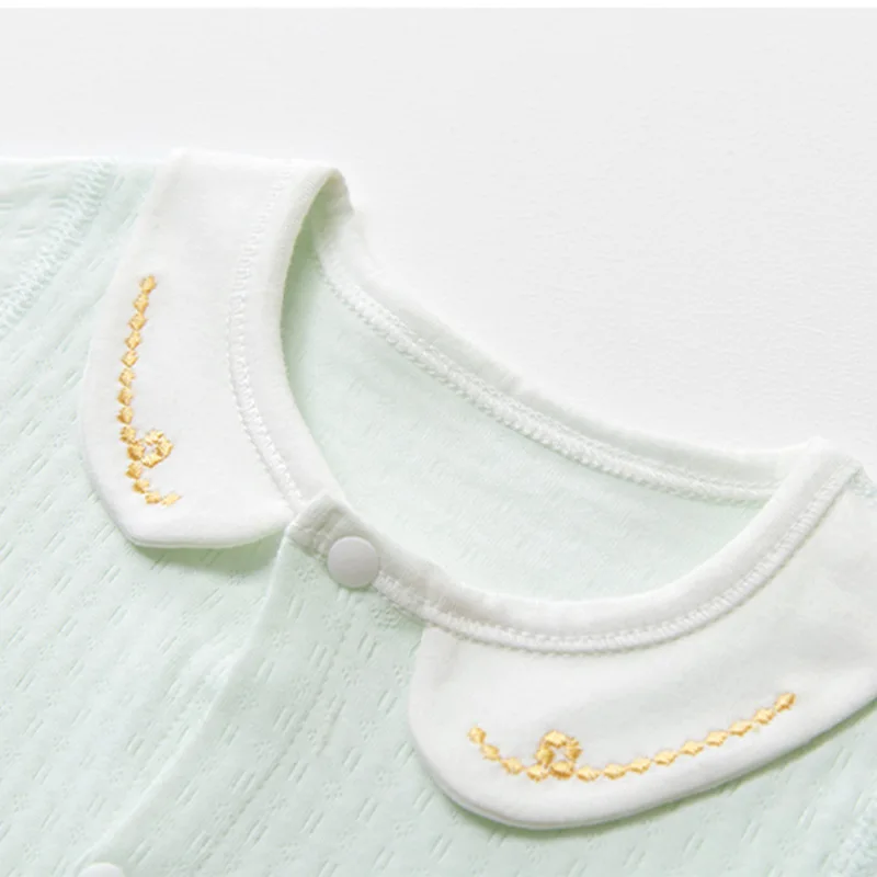 Baby Comfortable Cotton Polo One Piece Romper Long Sleeve Baby Creeper Spring and Autumn