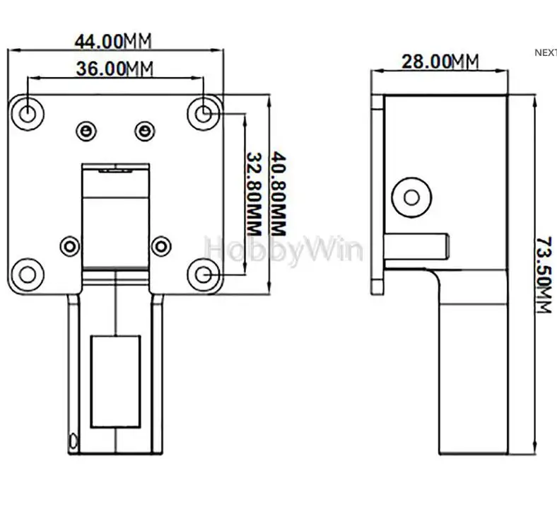 Giant E-Retracts Servoless Retractable 55G 4-5KG Electric Retract Rear Main Landing with 5mm Shaft