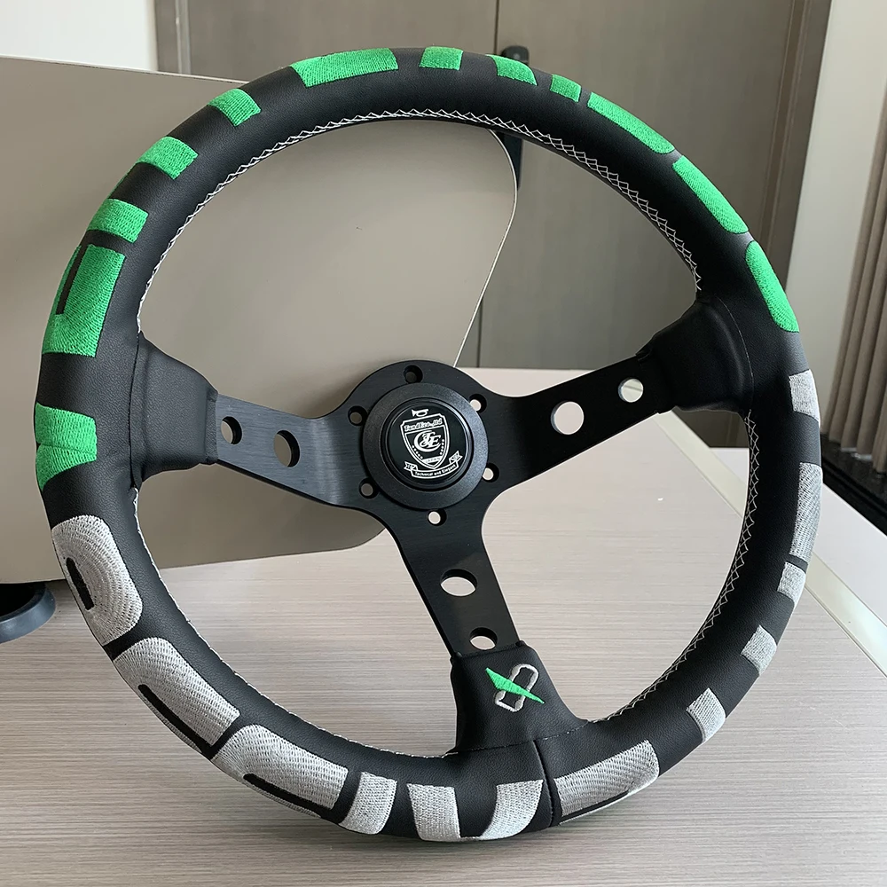 JDM VERTEX LANG Redesign Green Color VERTEX 1996 wheel Racing Steering Wheel