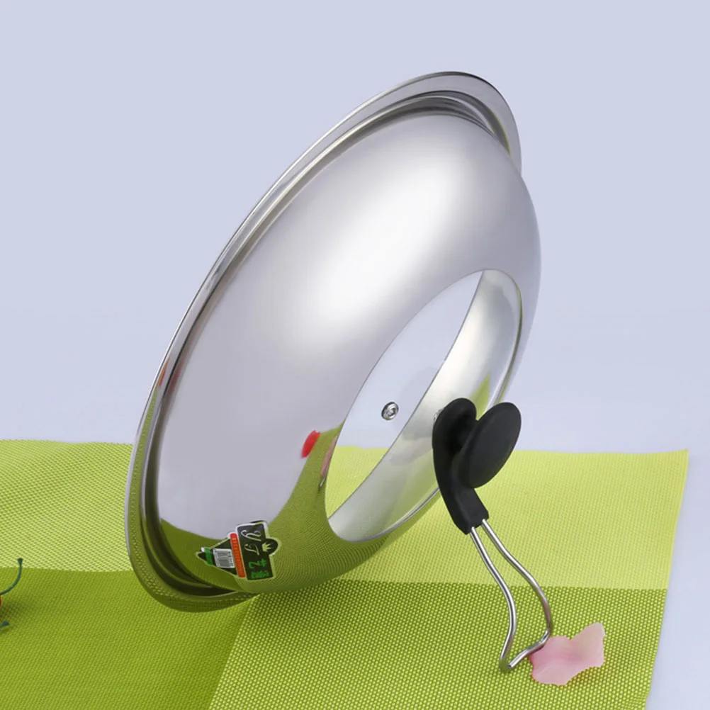 

1Pcs Stainless Steel Combination Cover Versatile Pan Overflow Lid with Visibility for Stovetop Cooking Keeps Warm Kitchen