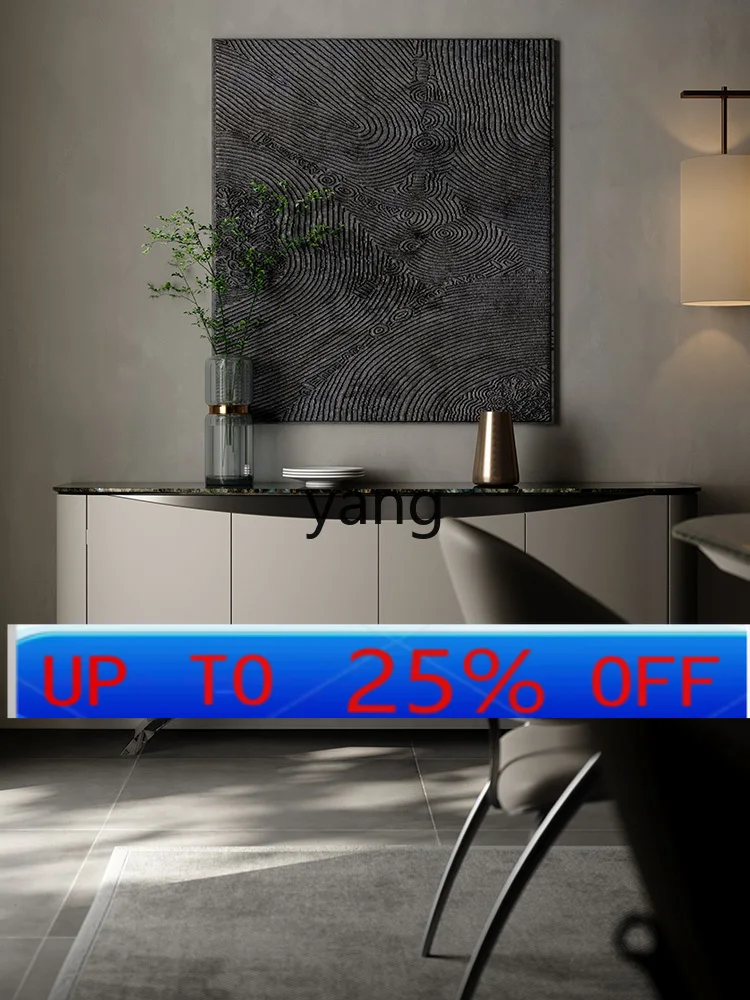 CX side cabinet acrylic suspended bedroom TV cabinet wine marble side cabinet