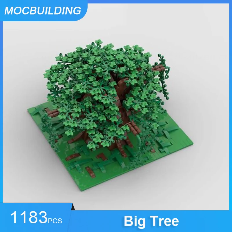 Moc-ビッグツリーモデルビルディングブロック、DIY組み立てレンガ、自然風景、教育およびクリエイティブコレクション、クリスマスおもちゃギフト、1183個