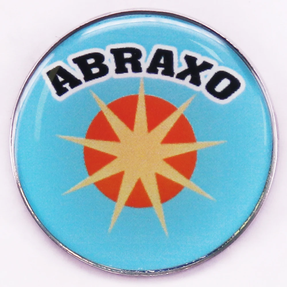 Abraxo Logo Brooch Falloout-Game Inspiration Badge RPG Game Lapel Pin Gamer Gift Collection