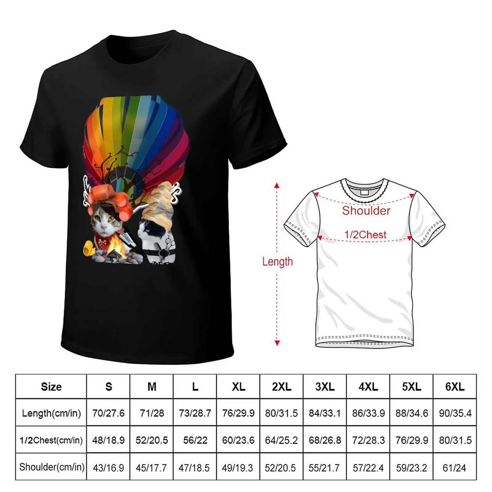 Cutout shape campfire balloon flight T-Shirt Dry Fit Athletic Short Sleeve Shirt