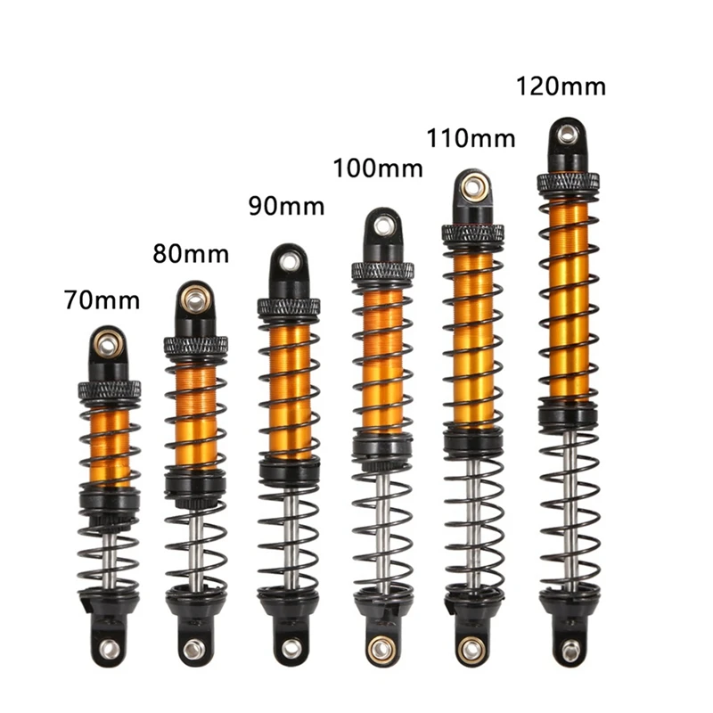 Amortiguador de aceite de Metal para coche teledirigido 1/10, Axial SCX10 90046 RBX10 Traxxas TRX4