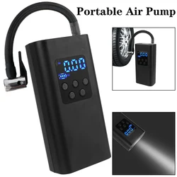 For Car Motorcycle Bicycle Ball Air Compressor Digital 150PSI 50W JN8055 Tire Air Pump Portable Inflator LCD Display