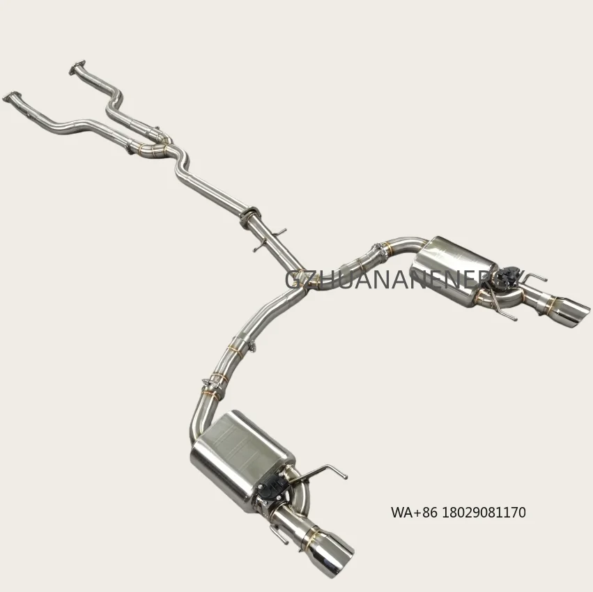 

High-Performance Exhaust Pipe Exhaust Muffler for 2.5T 3.0T Valved Stainless Steel Catback Exhaust System