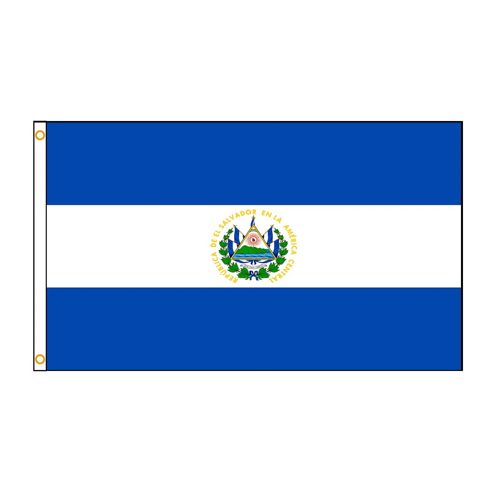 3X5Fts 90X150cm El Salvador Flag For Decoration