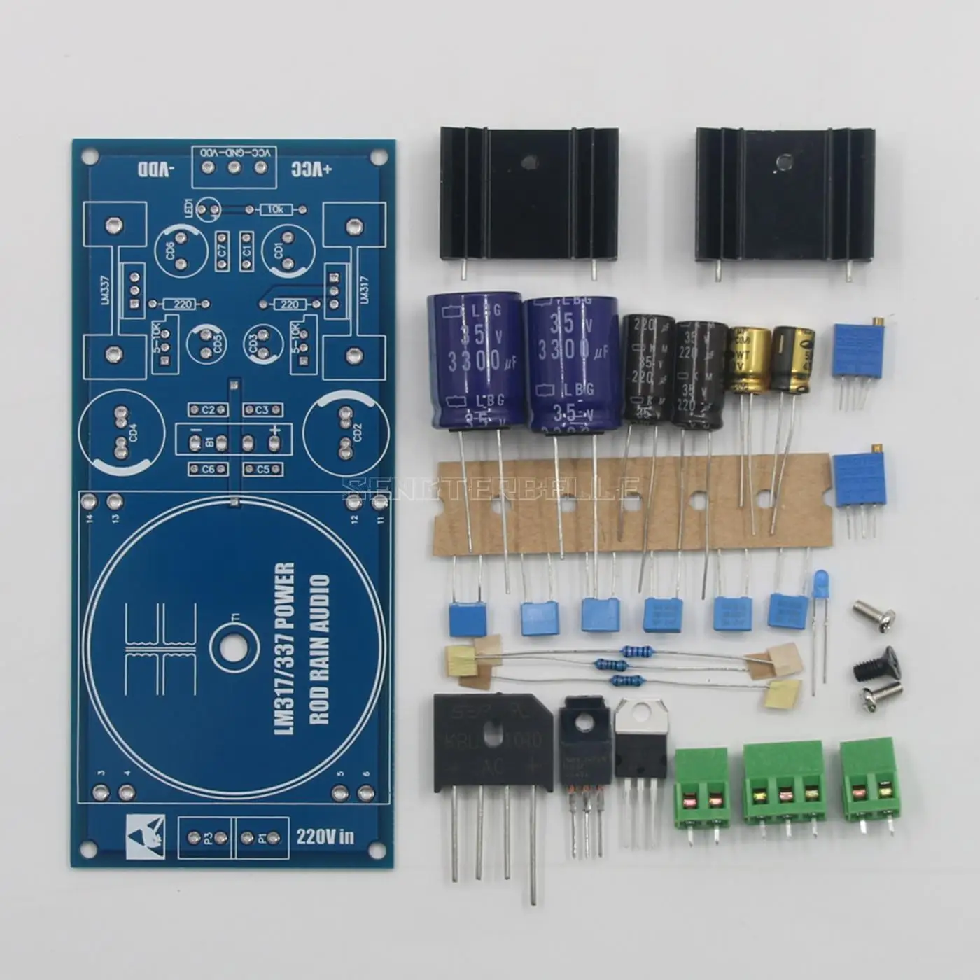 LM317 LM337 15VA Transformer Dual Output Adjustable Voltage Regulator Power Supply Board For Audio Preamp DAC