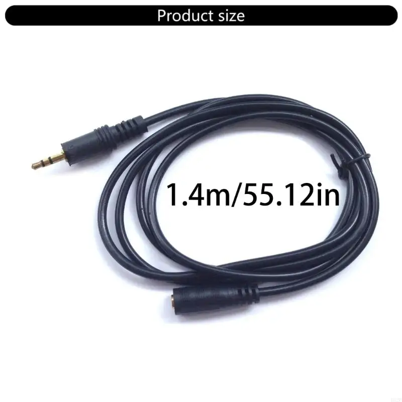 462E Áudios Fio Auxiliar Estéreo 3.5mm Macho para Fêmea Extensor para Telefone PC