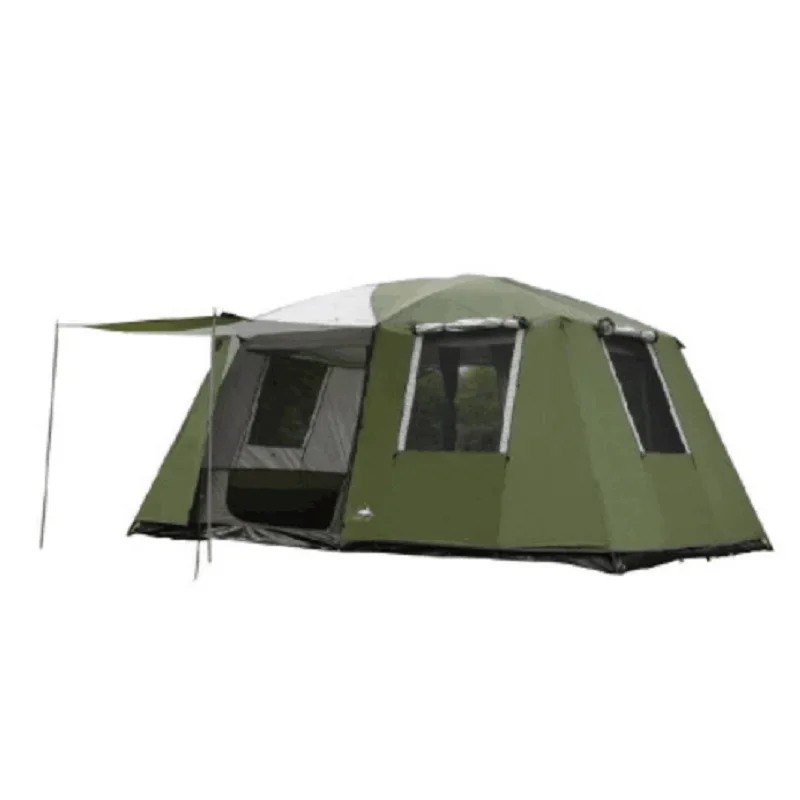 Factory wholesale Large Space 460*305*H210cm 2 rooms waterproof Canvas Big Family Outdoor Camping Tents For 6 7 8 persons