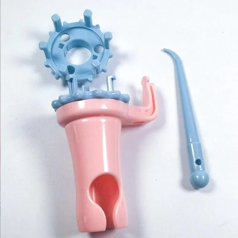 DIY النسيج أداة اليد مزيج برأسين للتبادل حبل ويفر البلاستيك سوار ويفر زهرة ويفر #1