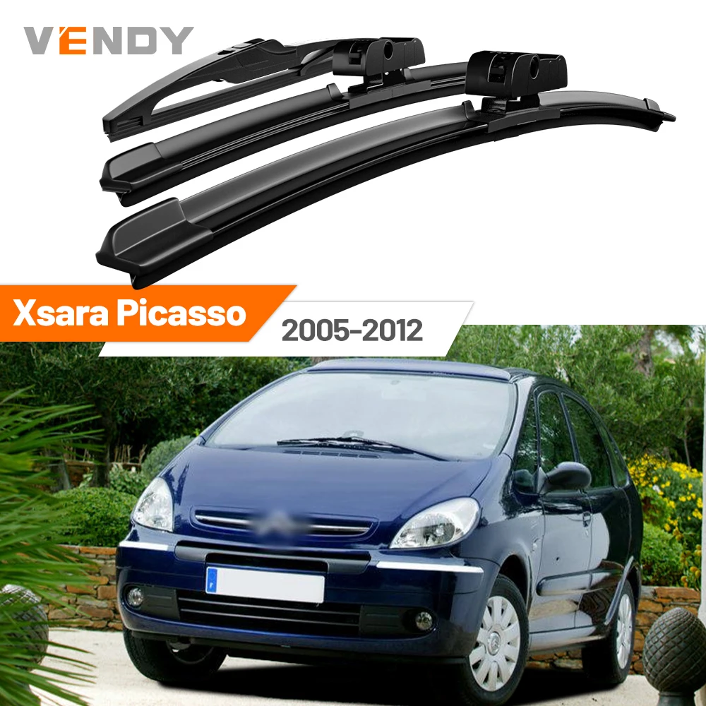 Für Citroen Xsara Picasso 2005-2012 2006 2007 2008 2009 2010 2011 Vordere & Hintere Windschutzscheiben-Wischerblätter Scheibenwischer-Set