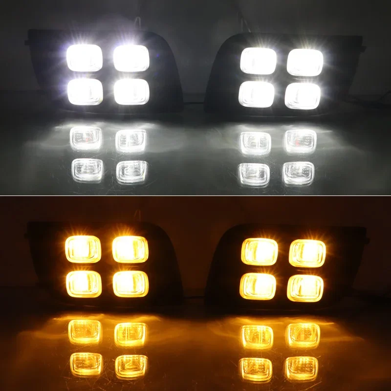 Car Daytime Running Light For Toyota Sequoia 2007 2008 2009 - 2017 LED Daylight Turn Signal DRL Auto Stylish Fog Lamp