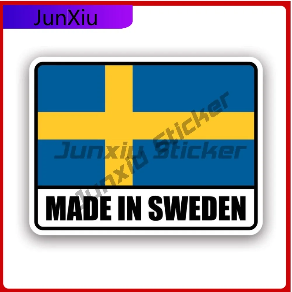 

Made In Sweden Scratch Resistant Fade Resistant Funny For Helmet Car Window Bumper Removable Easy To Remove Decal Anime Style