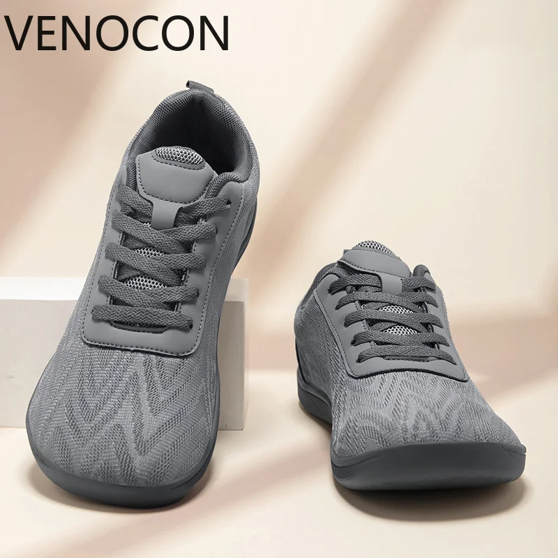 

VENOCON Barefoot Minimalist Extra Wide Nose Toe Box Zero Drop Feet Breathable Upper Shoes Sneakers For Men Man Women