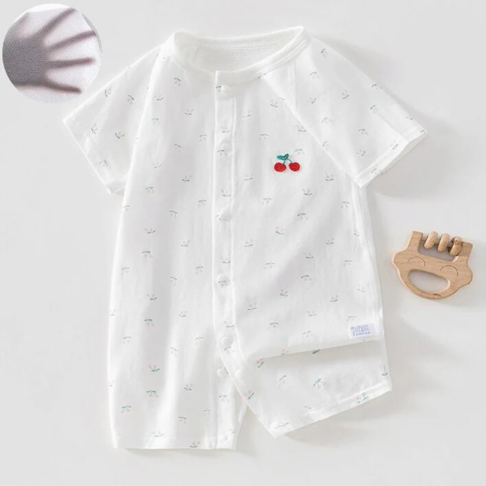 Baby Girl Romper Short Sleeve 100% Cotton Thin Baby Boy Summer Clothes Daily Wear Unisex Infant Jumpsuit Hot Selling