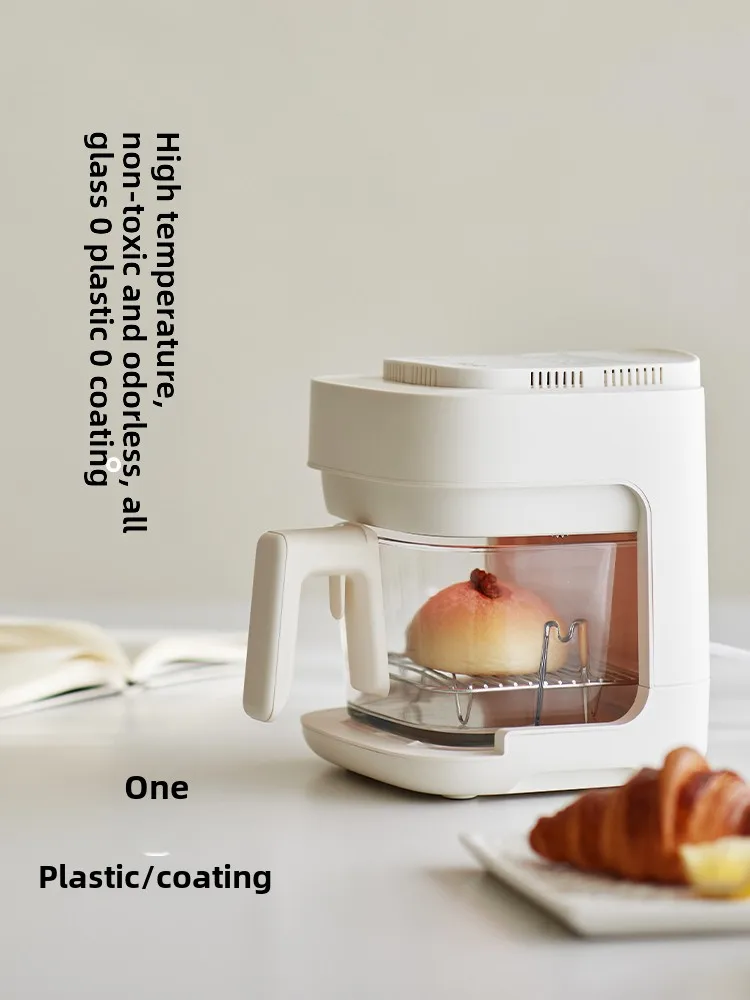 220V 2L Glass Air Fryer Home Use Visual Multifunctional Smart Electric Deep Fryer No Need to Turn Over, Exquisite Design