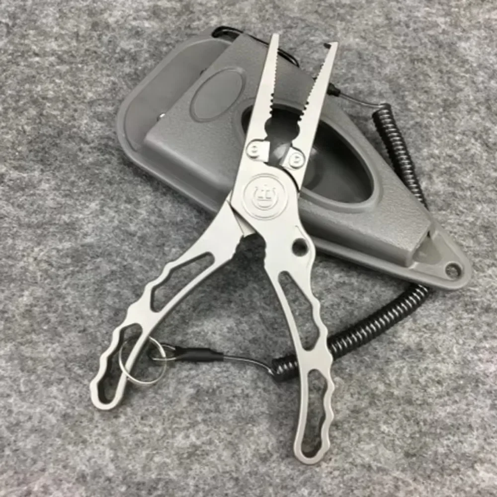 New Design Fishing Equipment Multi Purpose Titanium Fishing Pliers for Outdoor Hiking