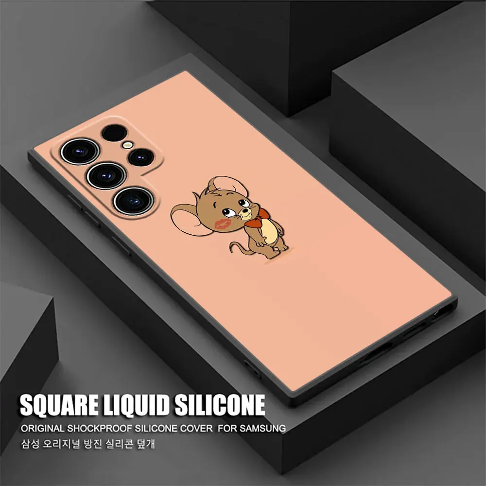 J-Jerrys Mouse Toms Cat Phone Case for Samsung Galaxy S26 S25 Ultra S24 S23 Ultra S22 Plus S21 5G S20 S21 FE S26Ultra Soft Funda view 5