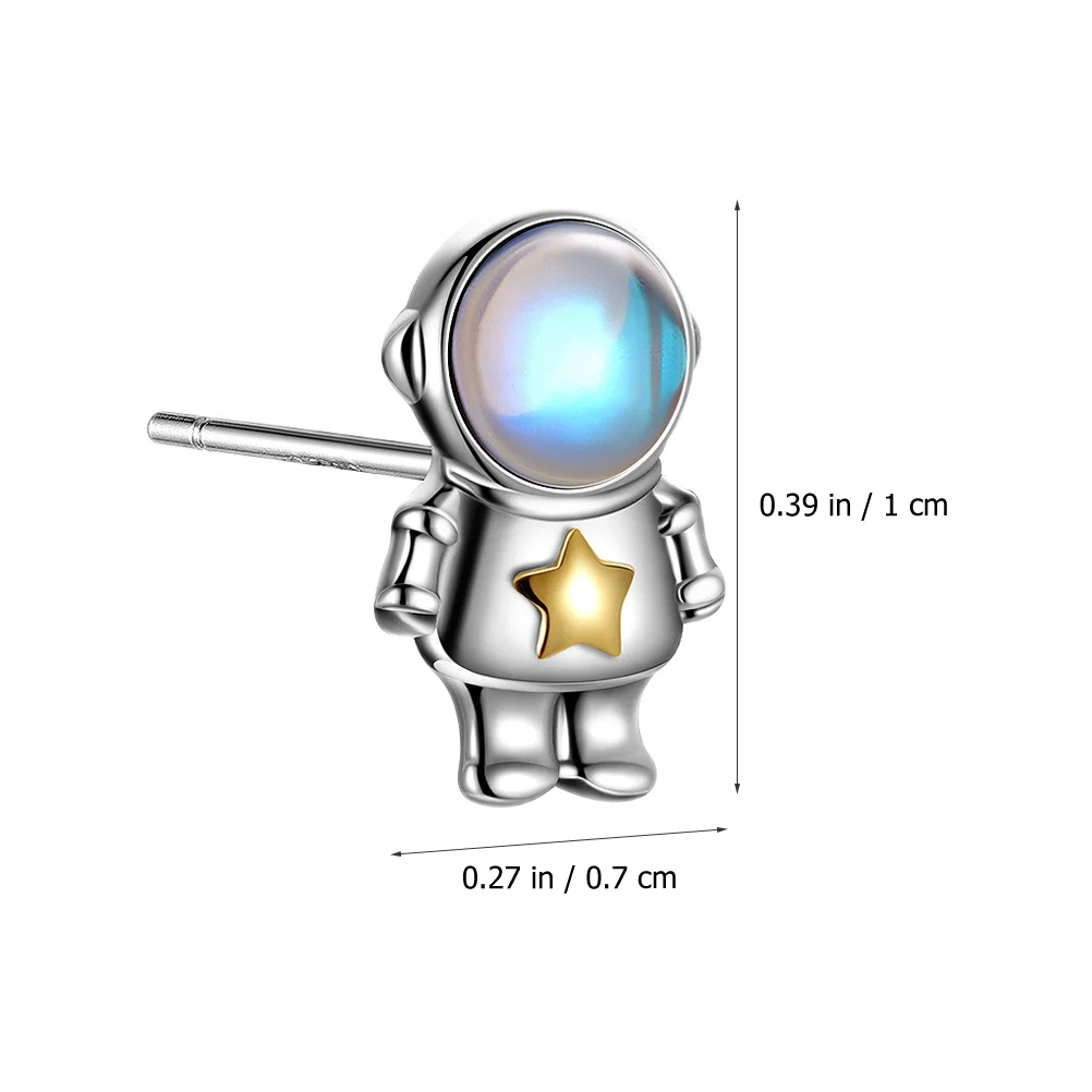 1Pair Astronaut Earrings Drop Delicate Spaceman Earrings for Women Prom Party Daily Jewelry Space Jewelry