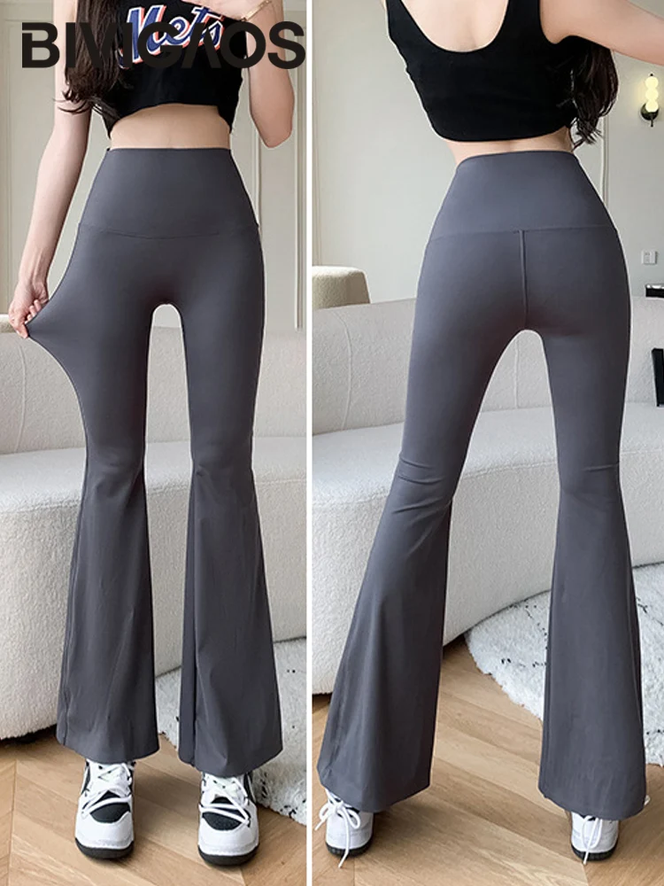 Bivigaos tubarão queimado leggings mulheres primavera verão sem costura ferradura calças de cintura alta magro esporte fitness micro queimado calças