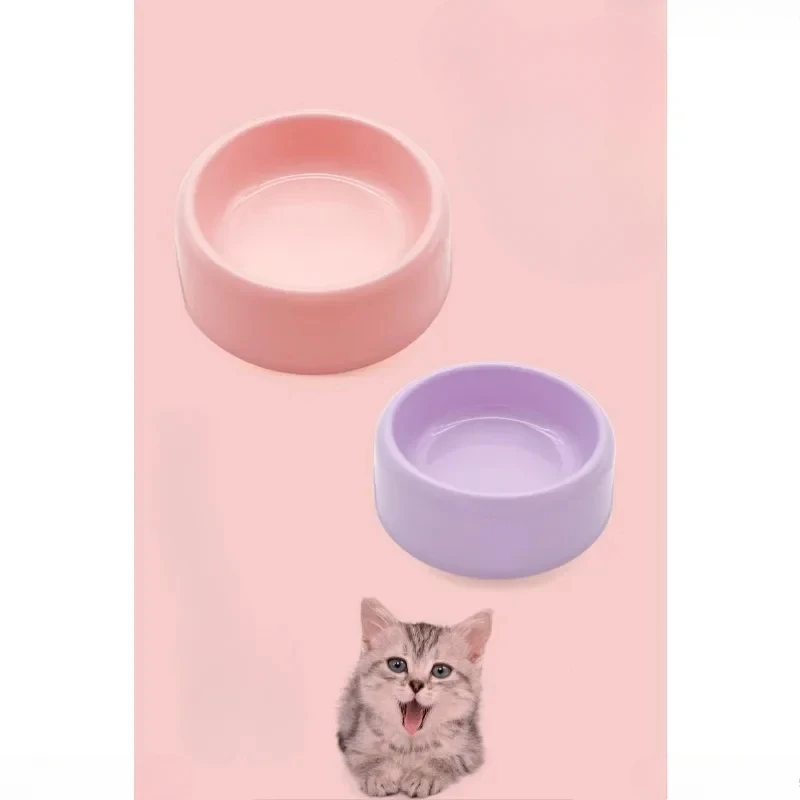 Pet Food Bowl Tilt High Bottom Cat Bowl Neck Protector Dog Feeding Water Feeder Feeding Watering Supplies Cats Products