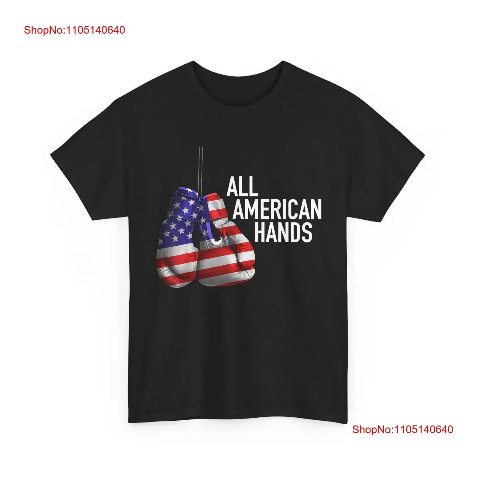 

All American Hands Boxing Gloves Patriotic USA Flag T Shirt vintage Washed Versatile Soft streetwear Top For Everyday Wear