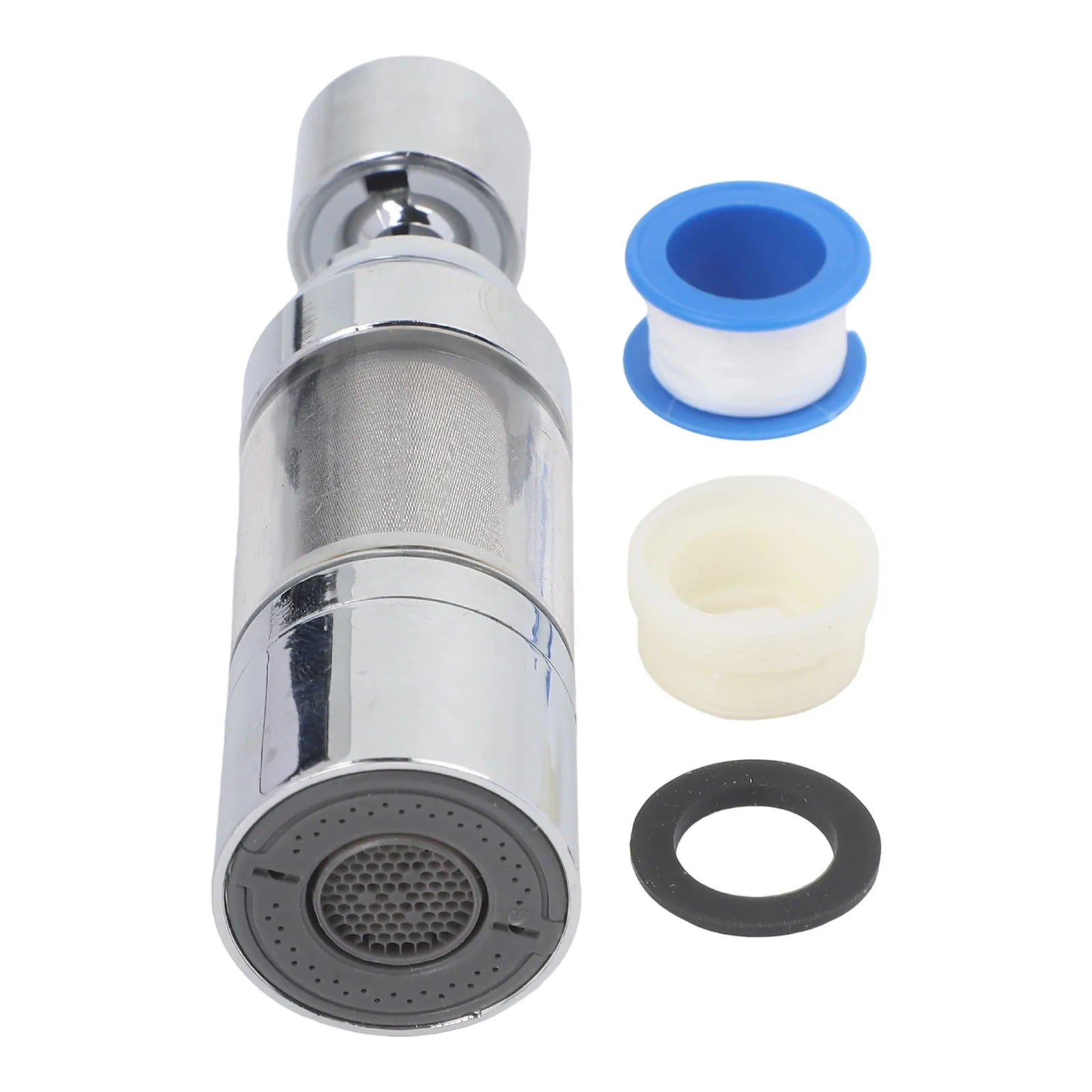 Chrome Faucet Filter Replaceable Filter Cartridge Faucet Cleaner Robust ABS Material Three-stage Pressure for boost