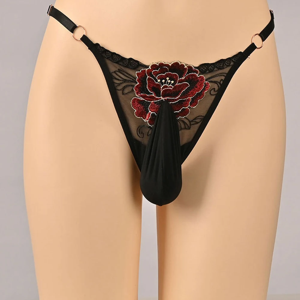 

Nighttime Use Black Men Underwear Breathable Sissy Underwear Sissy Bulge Pouch All Season Wear Comfortable Fit