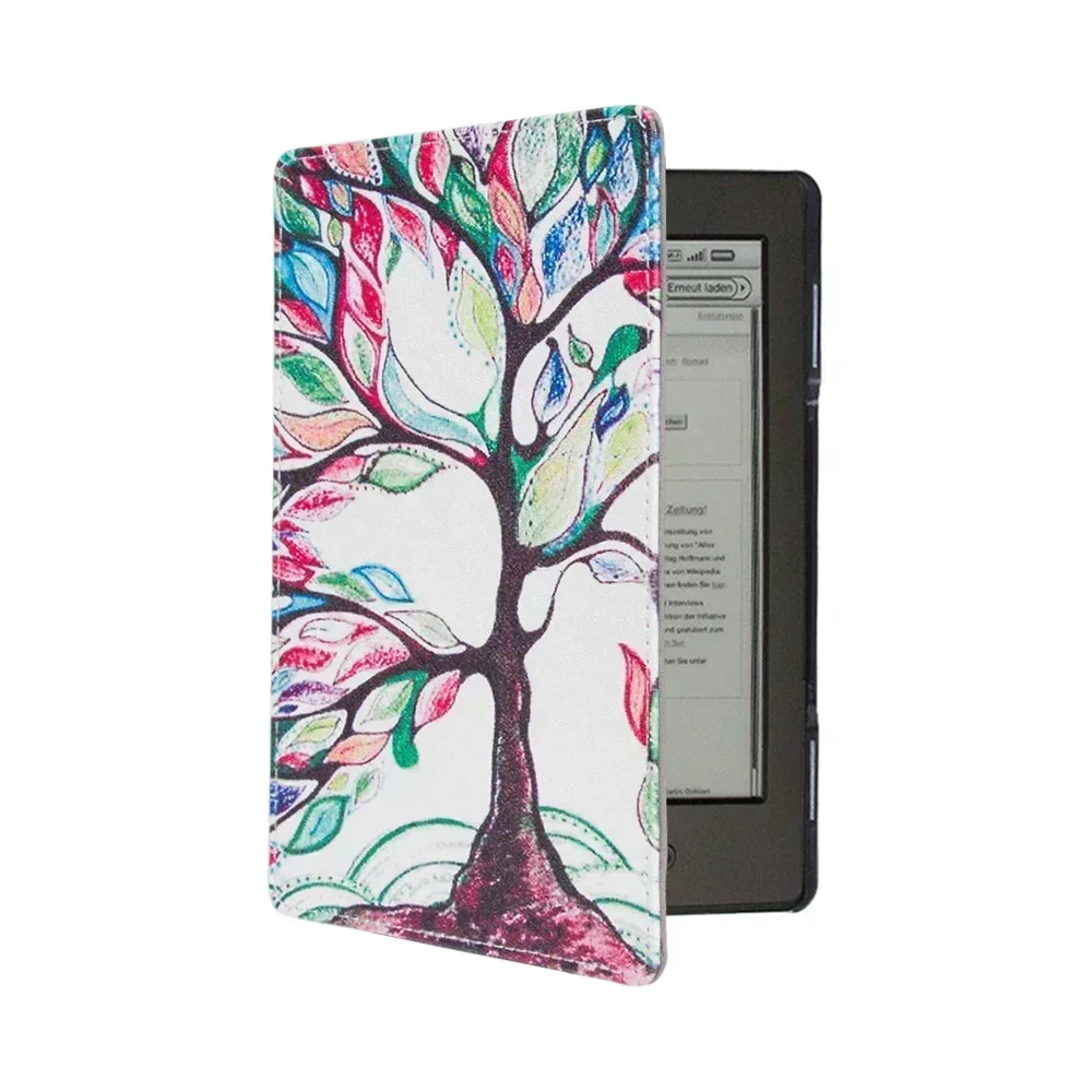 1PC Leather Cover Case for Amazon Kindle 4/5 E-book Reader 6" Inch (not fit for kindle touch)