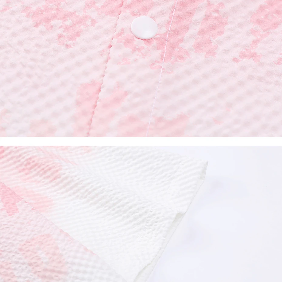 Summer Short Sleeve Shirts Men 8XL Plus Size Shirt Tie-dye Gradient Fashion Casual Shirt Big Size 8XL