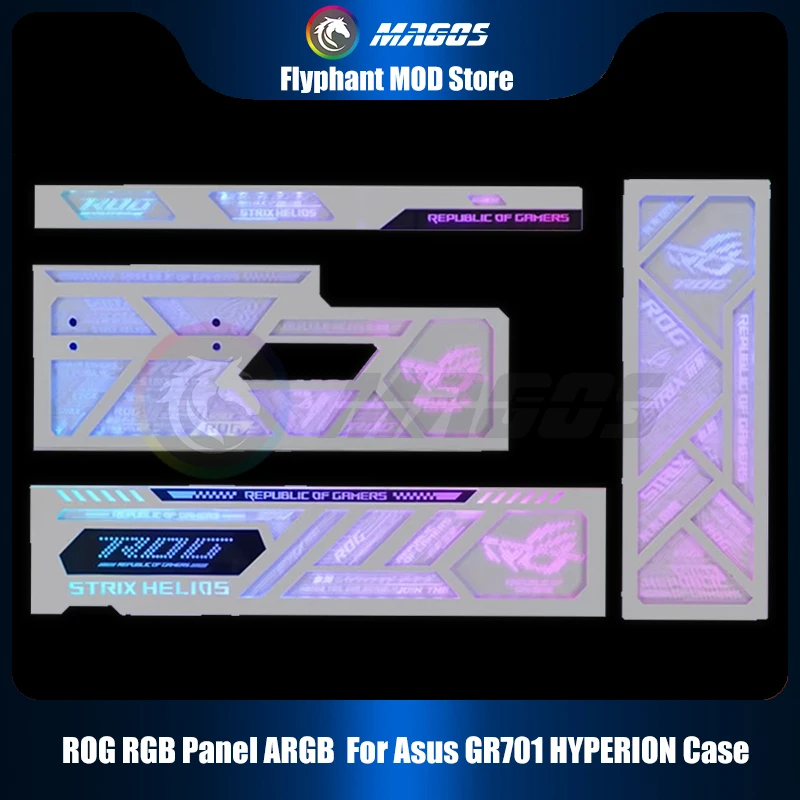 GR701 ROG HYPERION Case RGB Lighting Panel 5V ARGB Panel Light Polution Brand Belief New Arrival