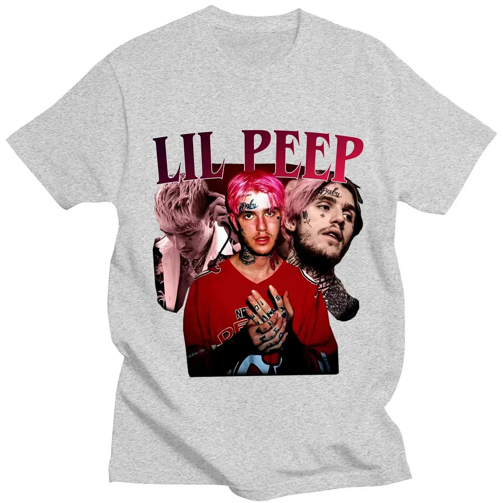 Rapper Lil Peep Graphic T-shirt Vintage Hip Hop T Shirt Men Women Casual Clothes Cotton Short Sleeve Gothic T-Shirts Streetwear